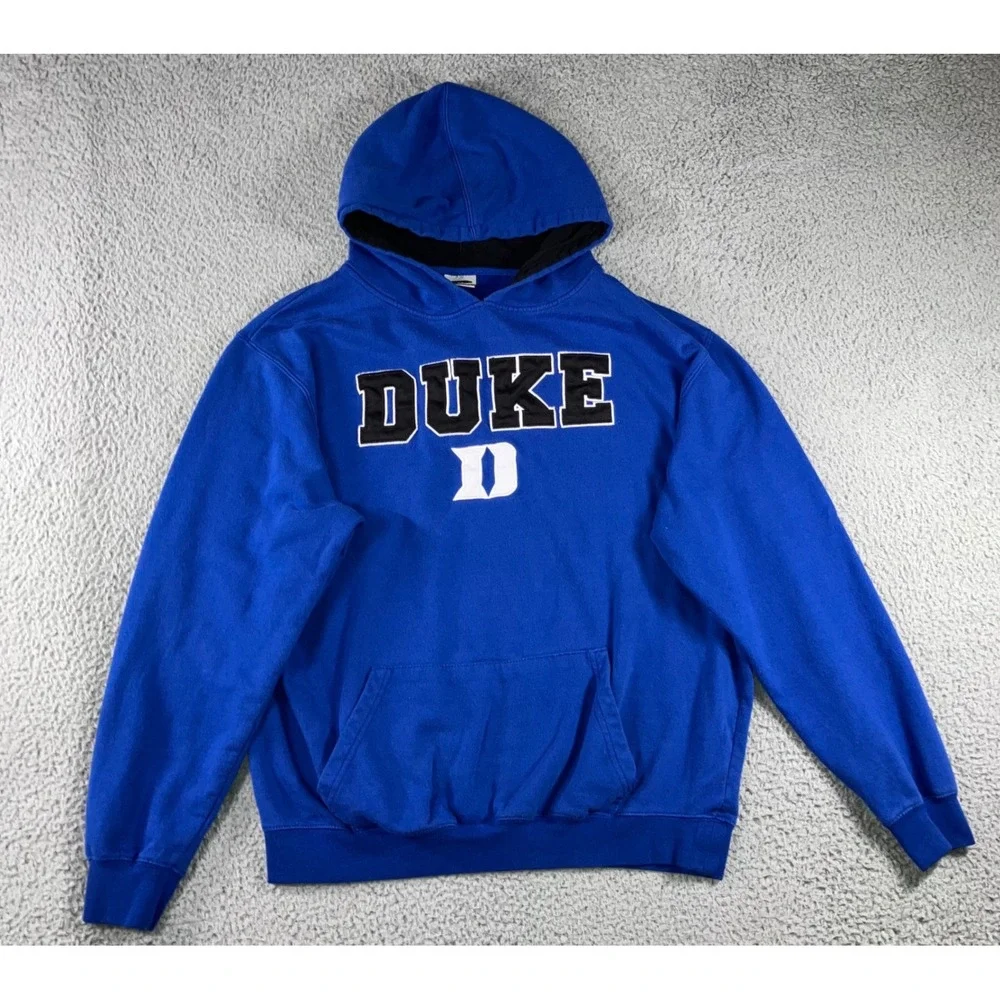 Stadium Athletics Duke‎ Hoodie Men XL Blue Graphic Logo Gorpcore Collegiate y2k
